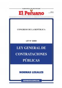 Nueva Ley de Contrataciones del Estado, Ley N.º 32069